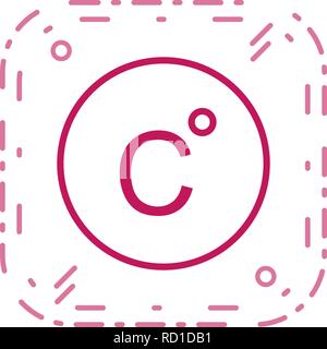 Celsius Vector Icon For Personal And Commercial Use............. Stock Vector