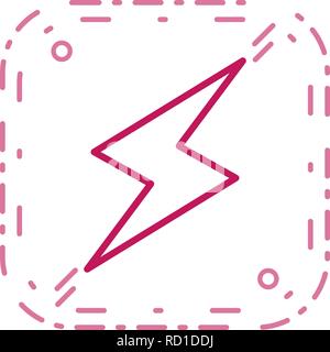 Lightning Button Vector Icon For Personal And Commercial Use............. Stock Vector