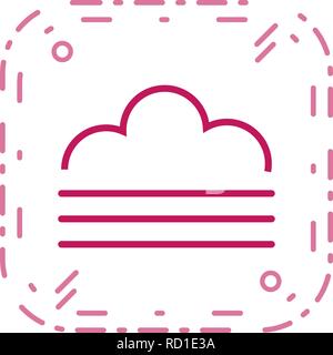 Fog Vector Icon For Personal And Commercial Use............. Stock Vector