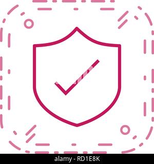 Shield Vector Icon For Personal And Commercial Use............. Stock Vector