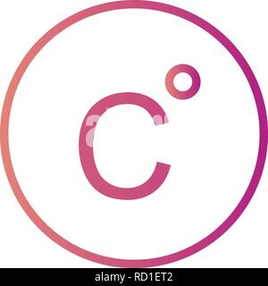 Celsius Vector Icon For Personal And Commercial Use............. Stock Vector