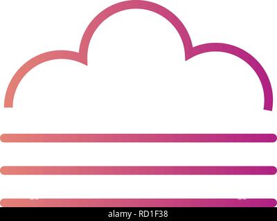 Fog Vector Icon For Personal And Commercial Use............. Stock Vector