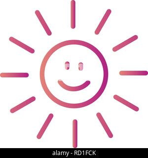Sun smiling Vector Icon For Personal And Commercial Use............. Stock Vector