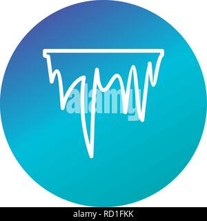 Icicle Vector Icon For Personal And Commercial Use............. Stock Vector
