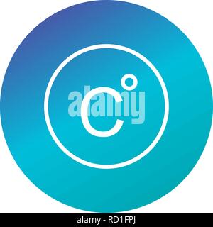 Celsius Vector Icon For Personal And Commercial Use............. Stock Vector