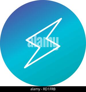 Lightning Button Vector Icon For Personal And Commercial Use............. Stock Vector