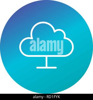 Cloud Computing Vector Icon For Personal And Commercial Use............. Stock Vector