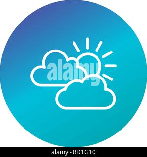 Sunny Vector Icon For Personal And Commercial Use............. Stock Vector
