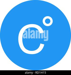 Celsius Vector Icon For Personal And Commercial Use............. Stock Vector