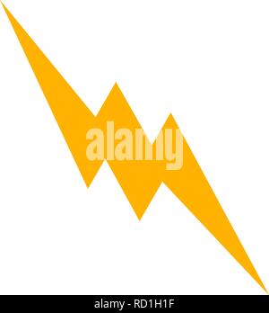 Lightning Button Vector Icon For Personal And Commercial Use............. Stock Vector