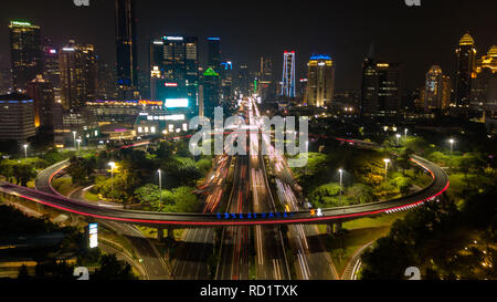 Semanggi Bridge, Jakarta, Indonesia Stock Photo