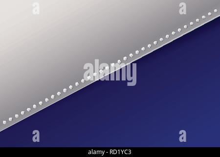 Abstract presentation template paper sheet overlap blue and white gradient color background. Vector illustration Stock Vector