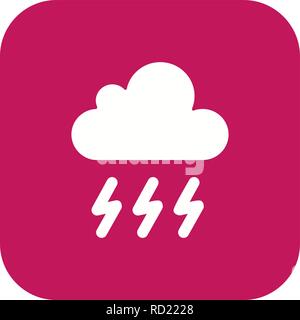 Storm Vector Icon For Personal And Commercial Use............. Stock Vector