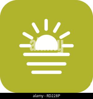 Sunset Vector Icon For Personal And Commercial Use............. Stock Vector