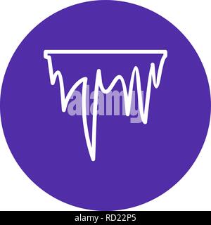Icicle Vector Icon For Personal And Commercial Use............. Stock Vector