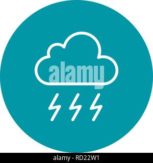 Storm Vector Icon For Personal And Commercial Use............. Stock Vector