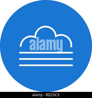 Fog Vector Icon For Personal And Commercial Use............. Stock Vector