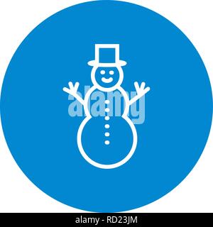 Snowman Vector Icon For Personal And Commercial Use............. Stock Vector