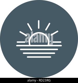 Sunset Vector Icon For Personal And Commercial Use............. Stock Vector