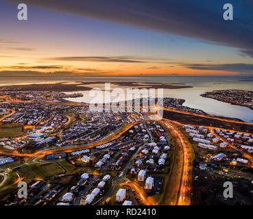 Gardabaer-and other suburbs of Reykjavik, Iceland Stock Photo