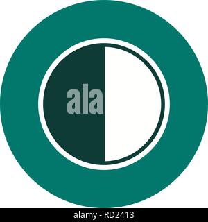 Last Quarter Vector Icon For Personal And Commercial Use............. Stock Vector