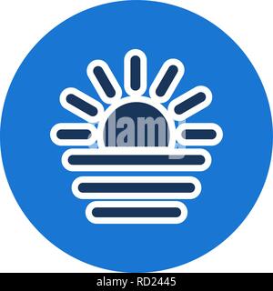 Sunset Vector Icon For Personal And Commercial Use............. Stock Vector