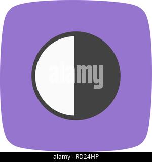 Last Quarter Vector Icon For Personal And Commercial Use............. Stock Vector