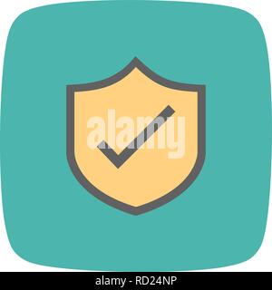 Shield Vector Icon For Personal And Commercial Use............. Stock Vector