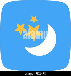 Moon And stars Vector Icon For Personal And Commercial Use............. Stock Vector