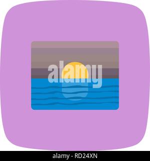 Sunset Vector Icon For Personal And Commercial Use............. Stock Vector