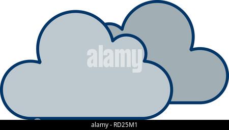 Cloudy Vector Icon For Personal And Commercial Use............. Stock Vector