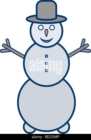 Snowman Vector Icon For Personal And Commercial Use............. Stock Vector