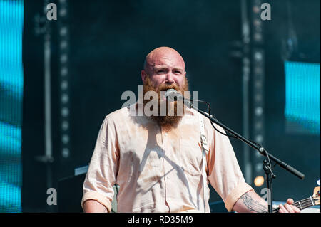 Idles on stage at the Bearded Theory festival Stock Photo