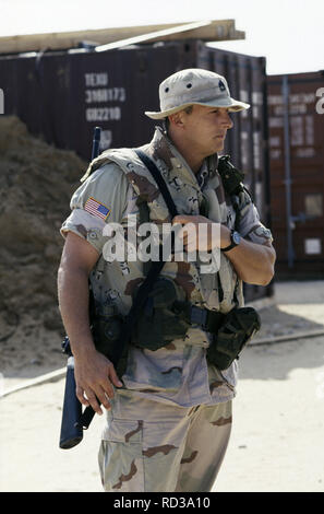 12th October 1993 A U.S. Army soldier in the UNOSOM headquarters ...