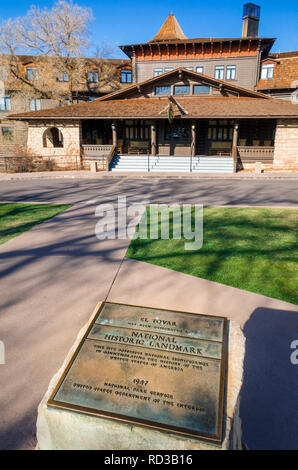 El Tovar Hotel (National Historic Landmark), Grand Canyon National Park, Arizona USA Stock Photo