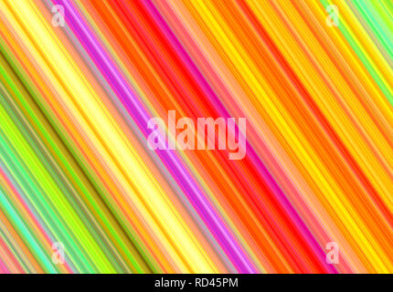 Diagonal abstract multicolored line pattern Stock Photo