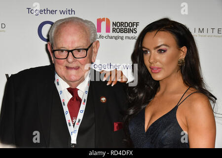 London, UK. 16th January, 2019. Rosie Williams attends Rugby legend DANNY CARE is to be honoured at the 24th annual Legends of Rugby Dinner 2019 in Aid of Nordoff Robbins on WEDNESDAY 16TH JANUARY 2019 at JW Marriott Grosvenor House, London, UK. Credit: Picture Capital/Alamy Live News Stock Photo