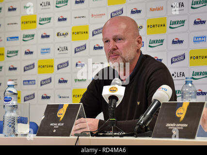 Czech football manager Michal Bilek (pictured) will coach the national team of Kazakhstan as of February, he told journalists in Zlin, Czech Republic, January 17, 2019. (CTK Photo/Dalibor Gluck) Stock Photo