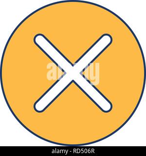 Cancel Sign Icon Vector Illustration For Personal And Commercial Use... Clean Look Trendy Icon... Stock Vector