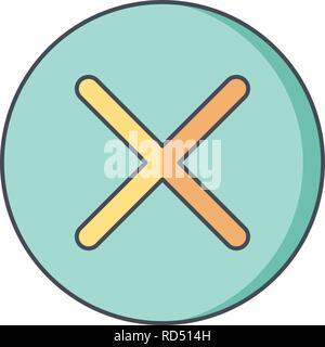 Cancel Sign Icon Vector Illustration For Personal And Commercial Use... Clean Look Trendy Icon... Stock Vector