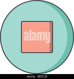 Stop Sign Icon Vector Illustration For Personal And Commercial Use... Clean Look Trendy Icon... Stock Vector