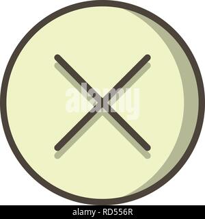 Cancel Sign Icon Vector Illustration For Personal And Commercial Use... Clean Look Trendy Icon... Stock Vector
