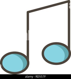Music Note Sign Icon Vector Illustration For Personal And Commercial Use... Clean Look Trendy Icon... Stock Vector