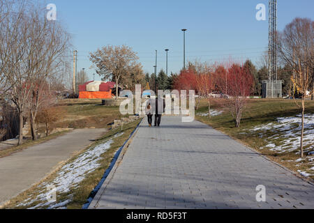 In the Saheli Park, Shahr chay, West Azerbaijan province, Urmia, Iran Stock Photo