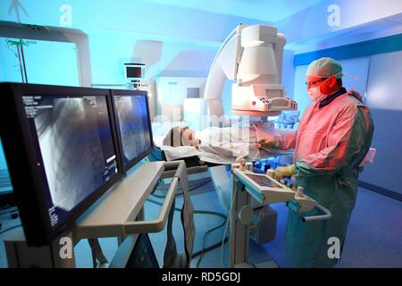 Diagnostic and interventional radiology, angiography, examination and ...
