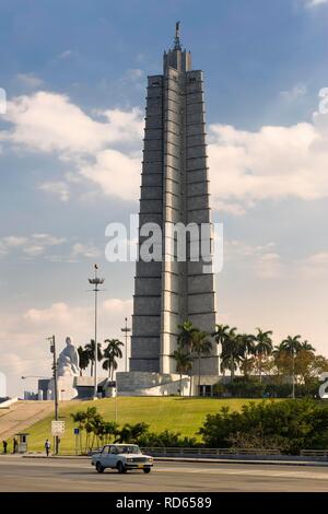 Jose Marti Monument, Plaza de la Revolucion, Havana, Cuba Stock Photo