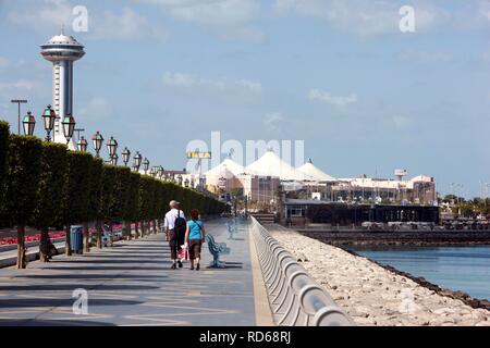 Corniche, Marina Mall, Abu Dhabi, United Arab Emirates, Middle East Stock Photo