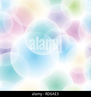 Vector seamless color pattern. Abstract background with overlapping circles. Eps 10 file. Stock Vector