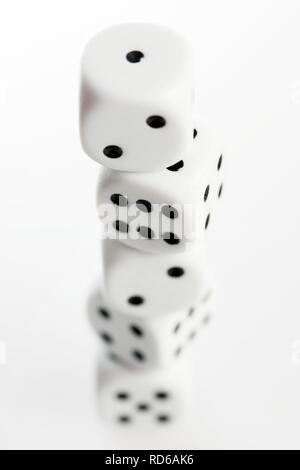 Stacked dice Stock Photo
