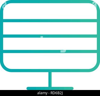 Monitor Sign Icon Vector Illustration For Personal And Commercial Use... Clean Look Trendy Icon... Stock Vector